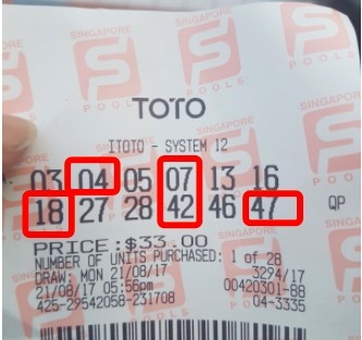 Toto Winner Spotted He Got 5 Numbers Correct With This Ticket Nestia