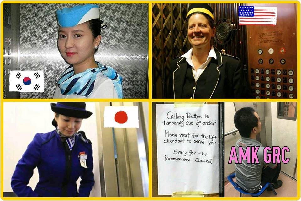 Singapore's lift attendant in AMK versus the world!