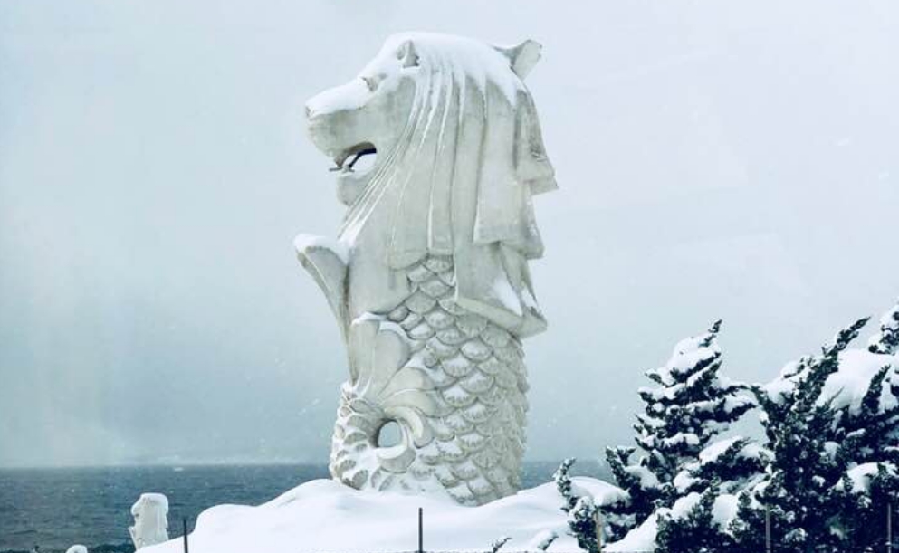 Merlion statues exist in Hakodate, Hokkaido but not as touristy as you’d expect