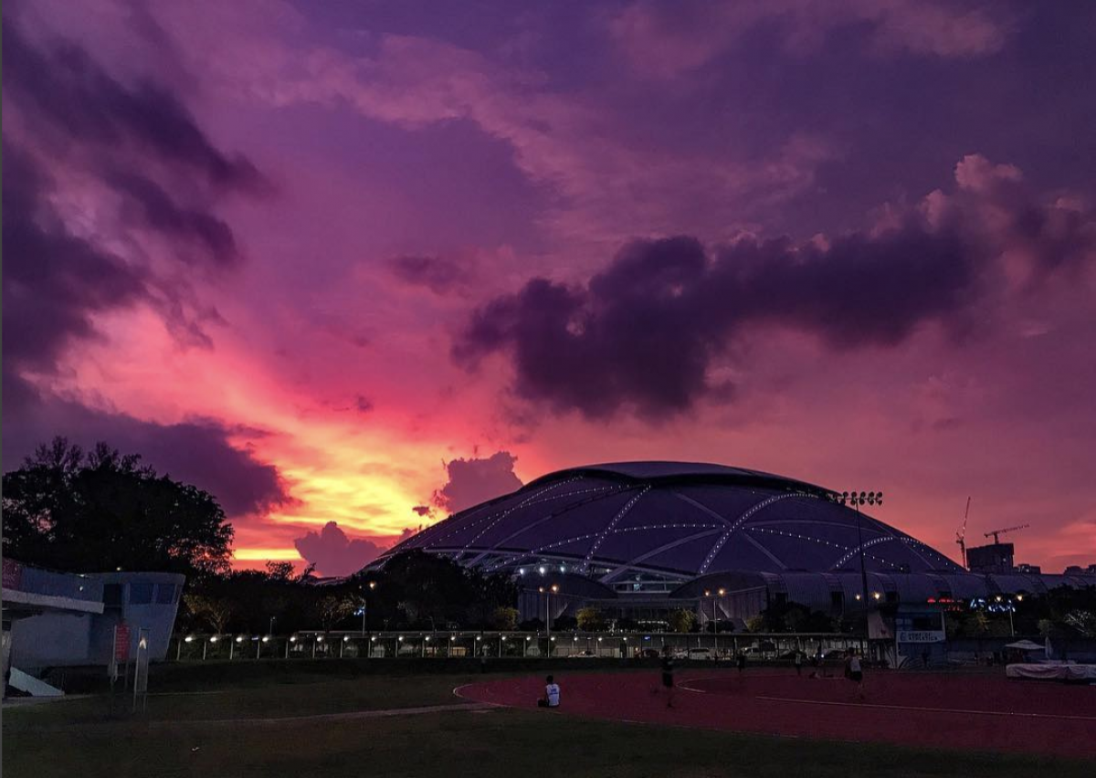 Sunset in S’pore went from pink to orange to purple in 45 minutes on Dec. 14, 2017