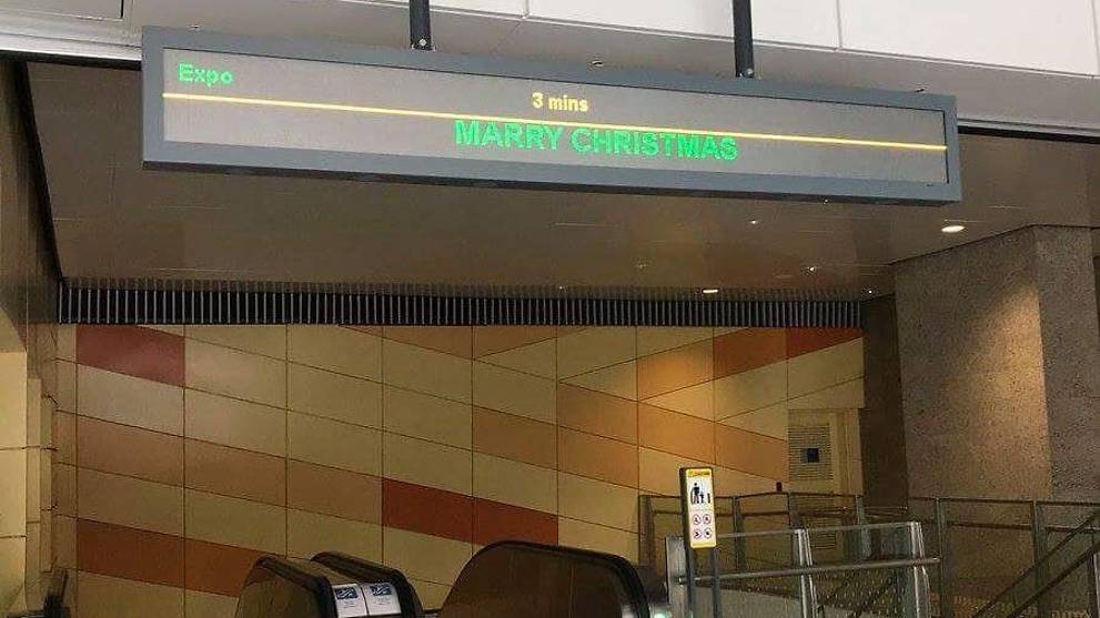 'Marry Christmas'? SBS Transit apologises after spelling error at MRT station