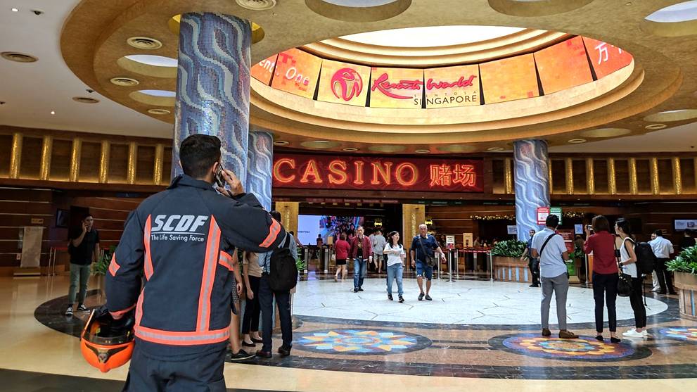 Ceiling collapses at Resorts World Sentosa casino; 4 injured