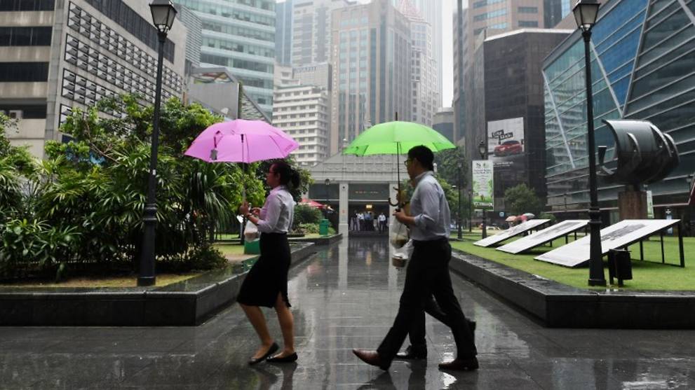 Temperatures in Singapore dip below 22°C amid rainy season
