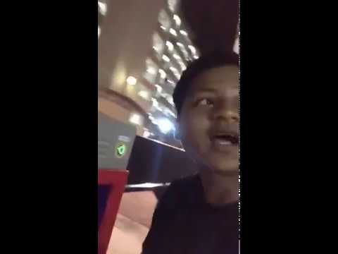 Young teen tries to prank carpark gantry speaker, backfires badly!