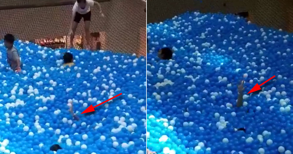 172cm adult ‘drowning’ in City Square Mall’s suspended net AirZone ball pit