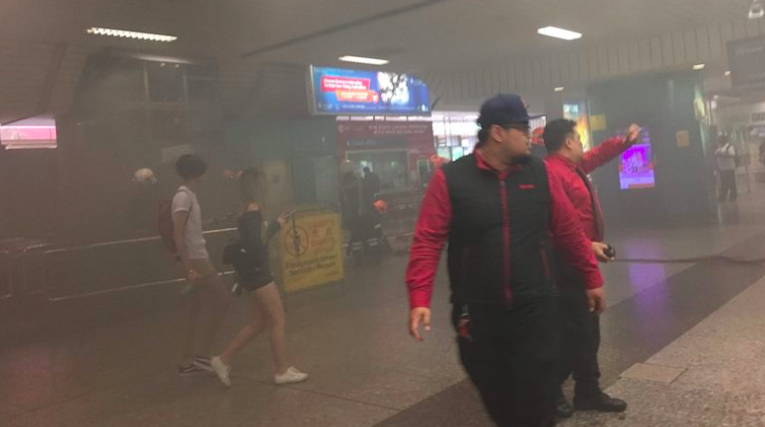 Smoke seen billowing from escalator at Ang Mo Kio MRT station