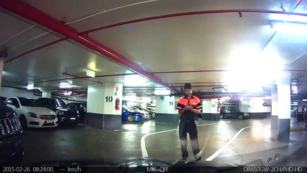 SG Car park staff opens car bonnet when no one is watching!