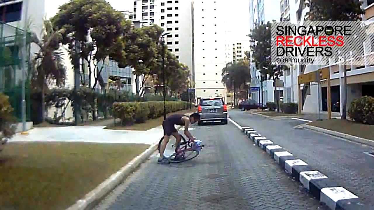 Poor space judgement between cyclist and driver!