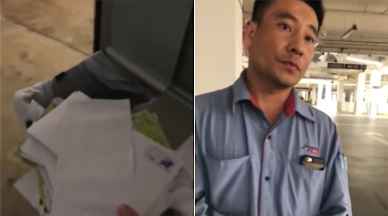 Disgruntled postman who tossed letters, mail, and flyers into trash gets fired by SingPost