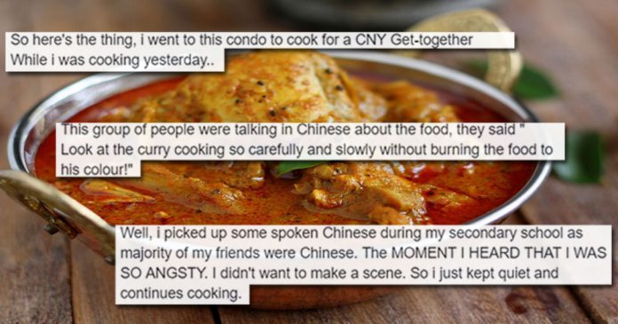 Chinese New Year party guests make racist jokes against Singapore chef, thinking he can’t understand Mandarin
