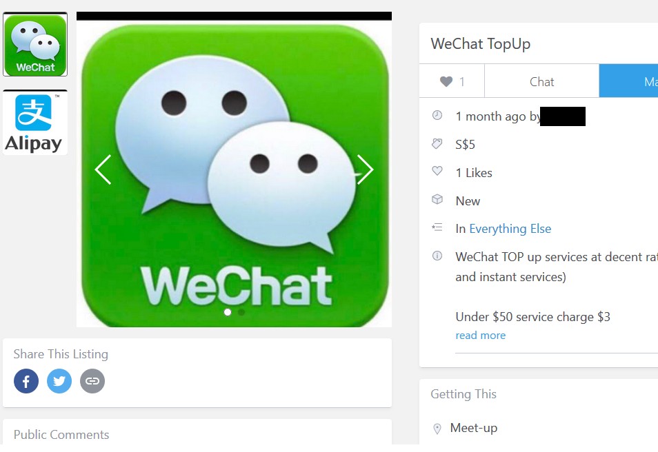 Beware Of Wechat Top Up Scam On Carousell Nestia