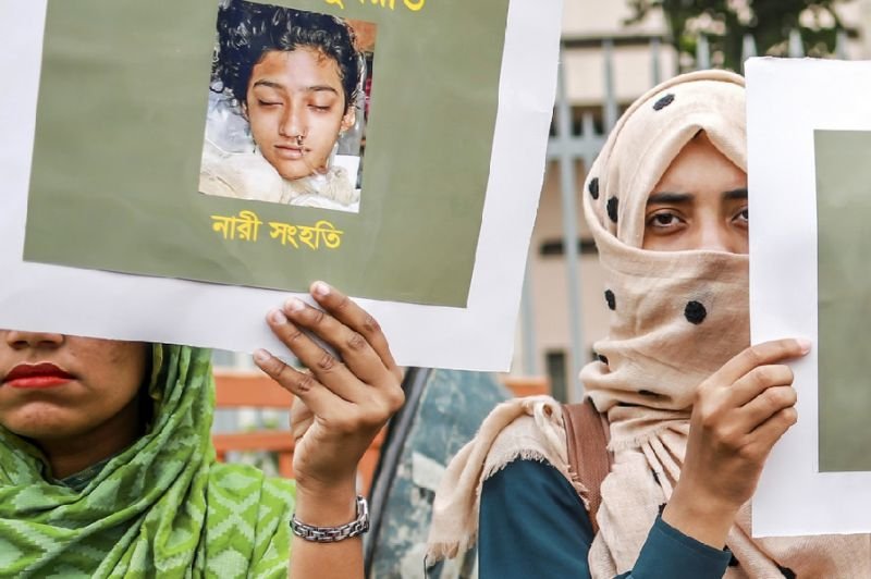 Bangladesh officer held for failing to probe teenager’s grisly murder