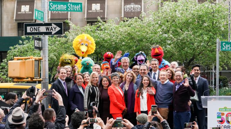 Sesame Street becomes a real intersection in New York City