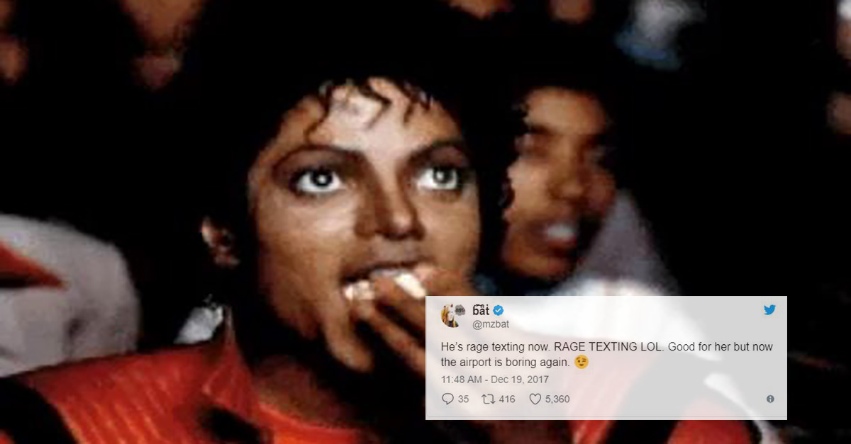 Woman live-tweets argument between a couple at an airport, and we can’t stop cringing