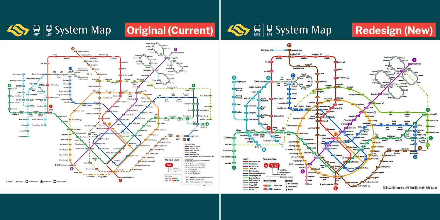 Netizen redesigns MRT map again & we hope it’ll be used asap in Singapore