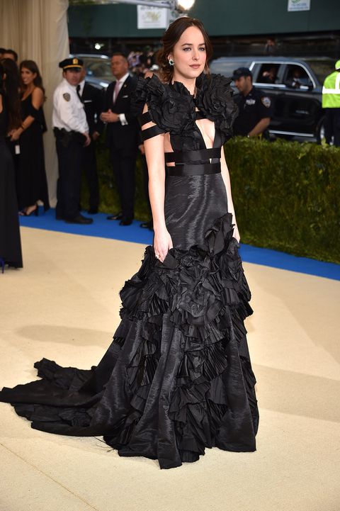 Dakota Johnson Wore a Bleeding Heart Dress to the 2019 Met Gala