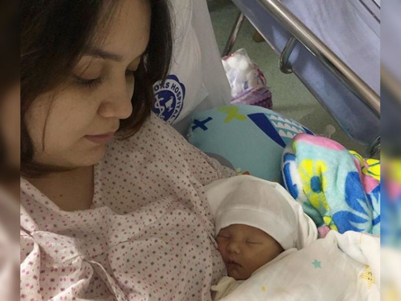 Nadine Samonte finally returns home with baby