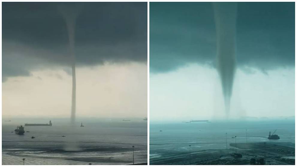 'Tornado' startles residents in central Singapore