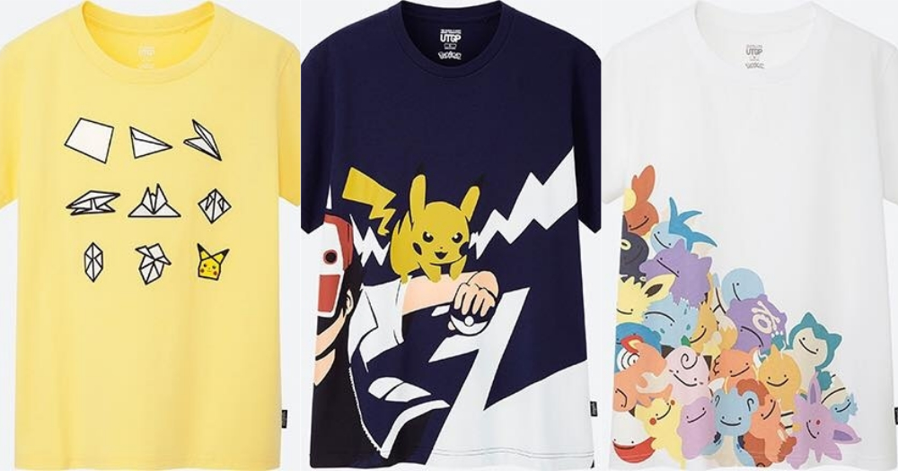 Uniqlo Tshirts with 24 Pokémon designs launching in S’pore June 24