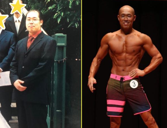 Heartbroken Japanese man turns to bodybuilding after his wife left him for being “bald and dumpy”