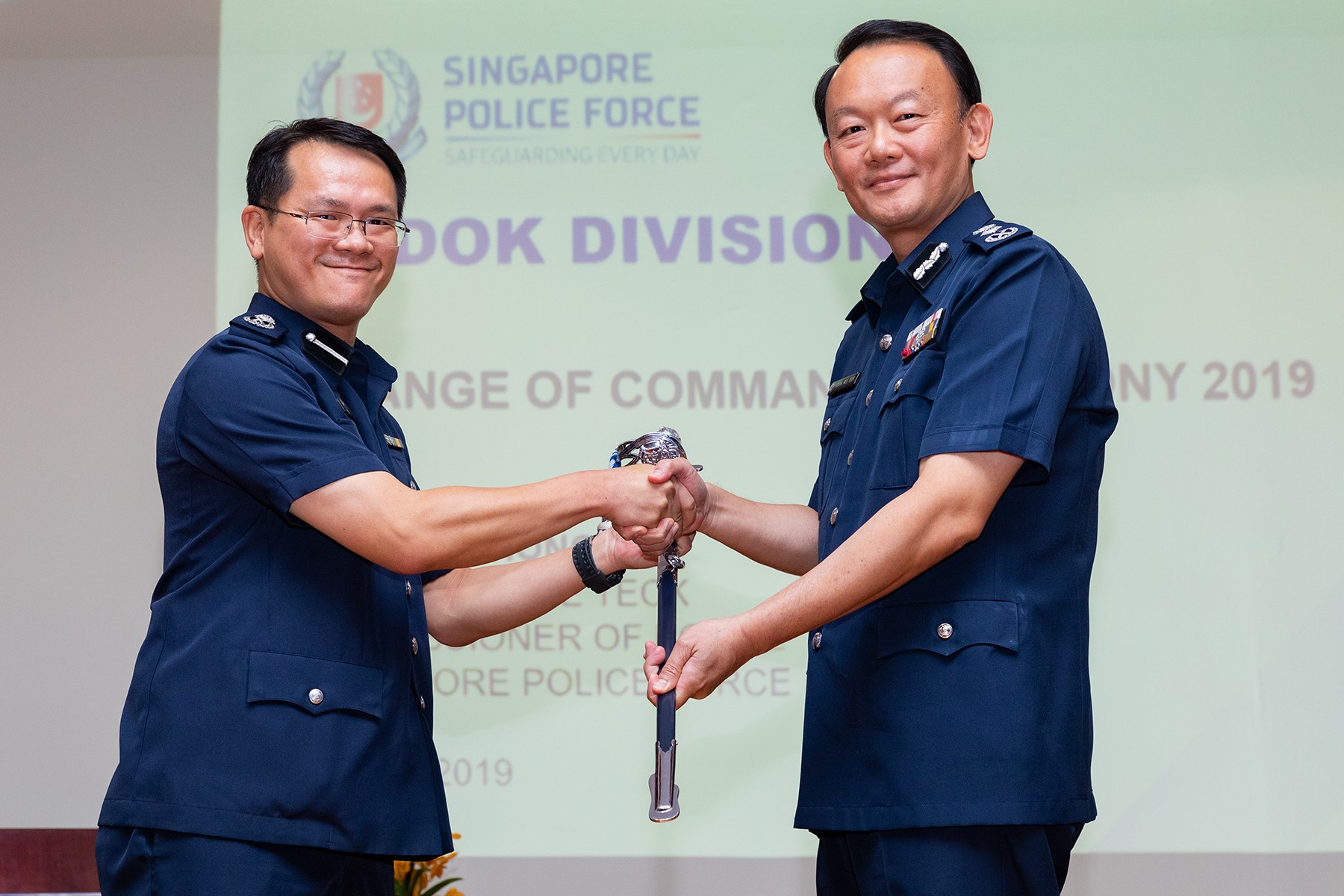 Change Of Command Ceremony At Bedok Police Division