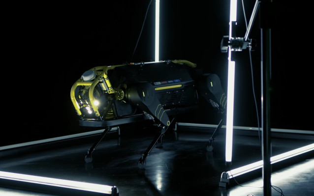 You can do it, robot! Watch the beefy, 4-legged HyQReal pull a plane
