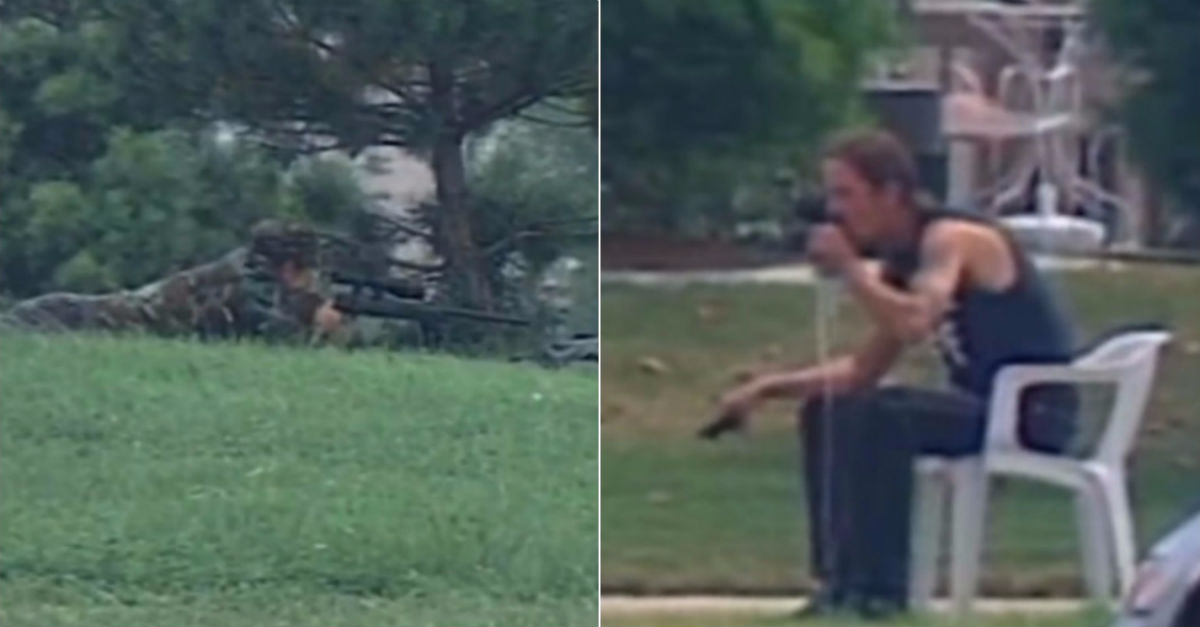 It only took one shot for this sniper to knock a gun out of a Man’s hand