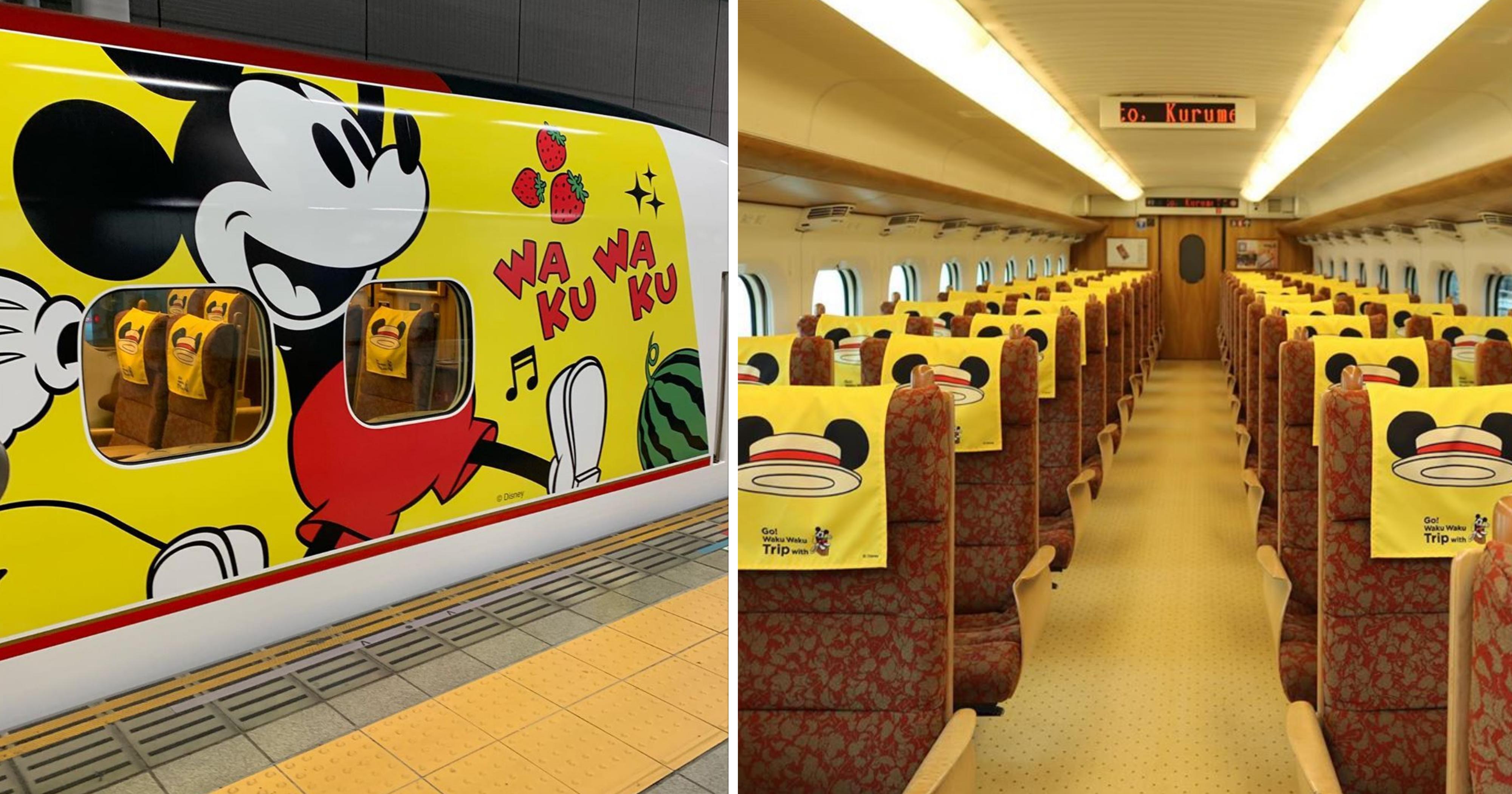 Japan Rail launches Mickey Mouse Shinkansen in Kyushu