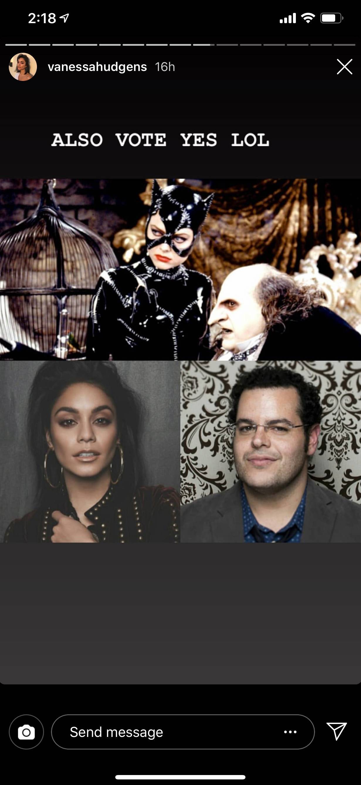 Vanessa Hudgens Responds To Catwoman Rumors: "Make This Happen"