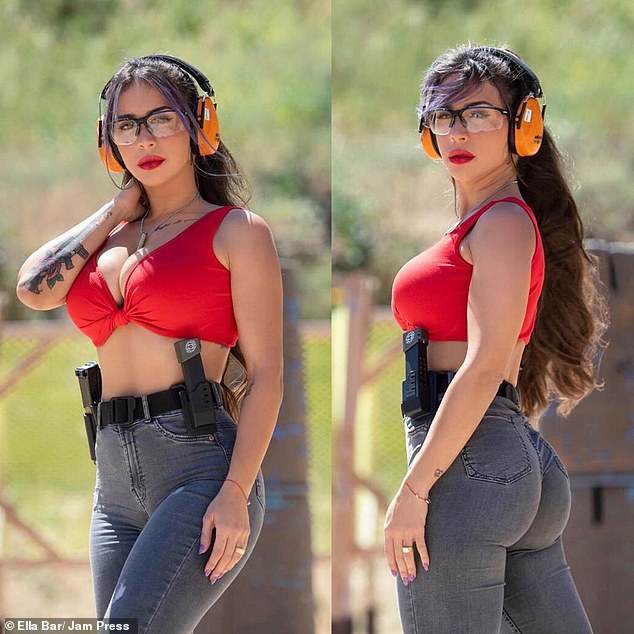 Army veteran dubbed Queen of Guns reveals firearms are the 'love of her life' and feels 'huge excitements' every time she pulls the trigger