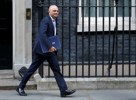 UK's javid says would order 'no-deal budget' if prime minister