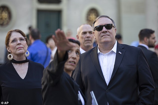 US Secretary of State Mike Pompeo arrives at secretive Bilderberg conference in Switzerland despite NOT being on the guestlist as Trump's son-in-law Jared Kushner is also due to attend