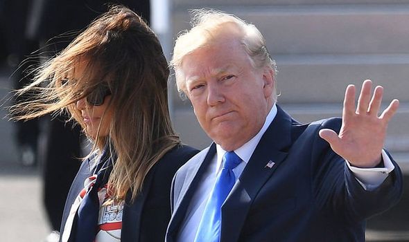 Donald Trump boasts about China trade war moments before meeting Queen in UK visit