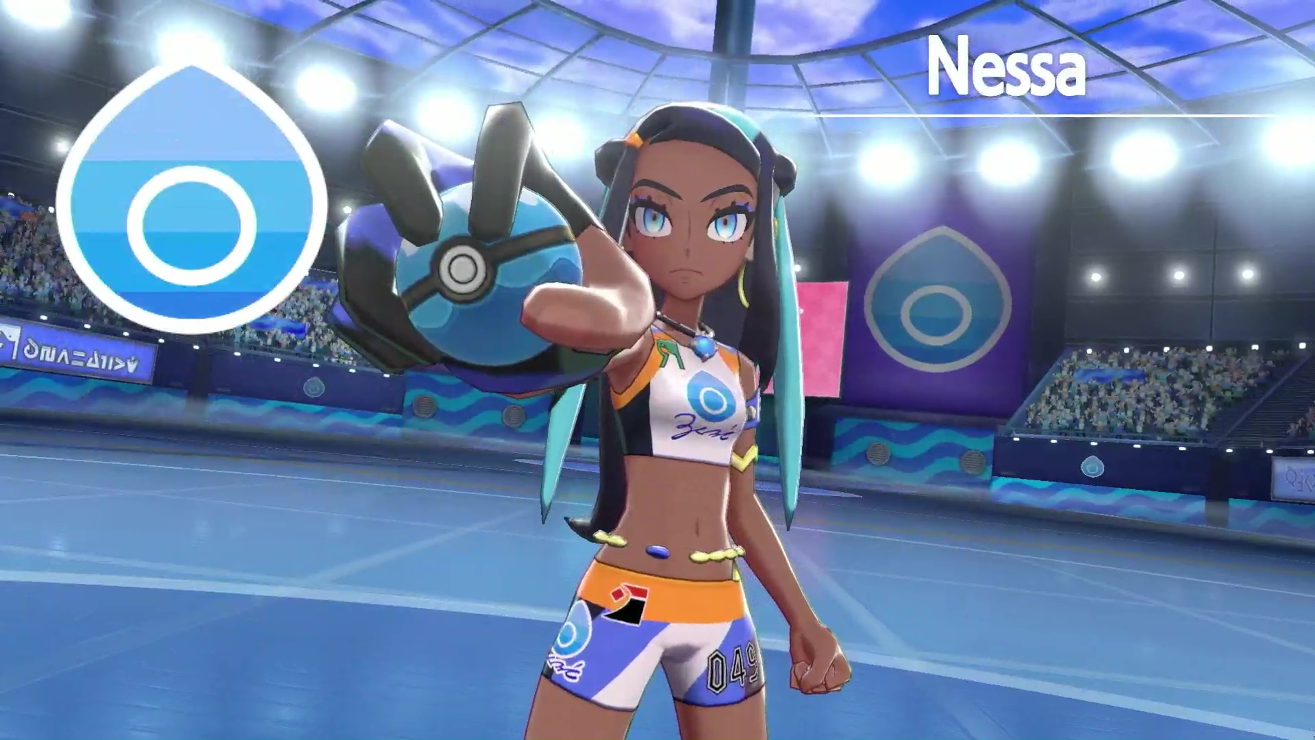 All hail Nessa, the new water-type gym leader from Pokémon Sword and Shield