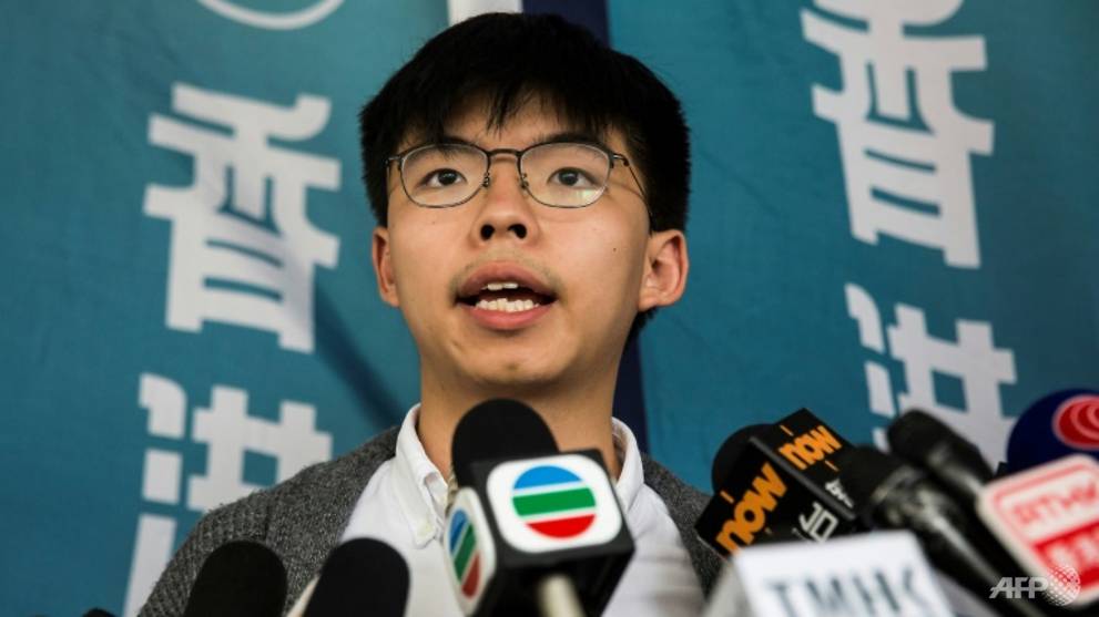 Hong Kong's Joshua Wong to be released from prison on Monday: Party