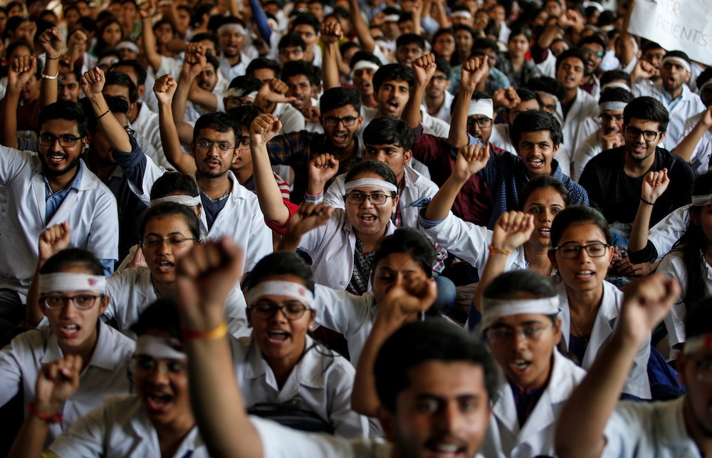 Indian doctors stage nationwide strike over ‘inhuman’ working conditions