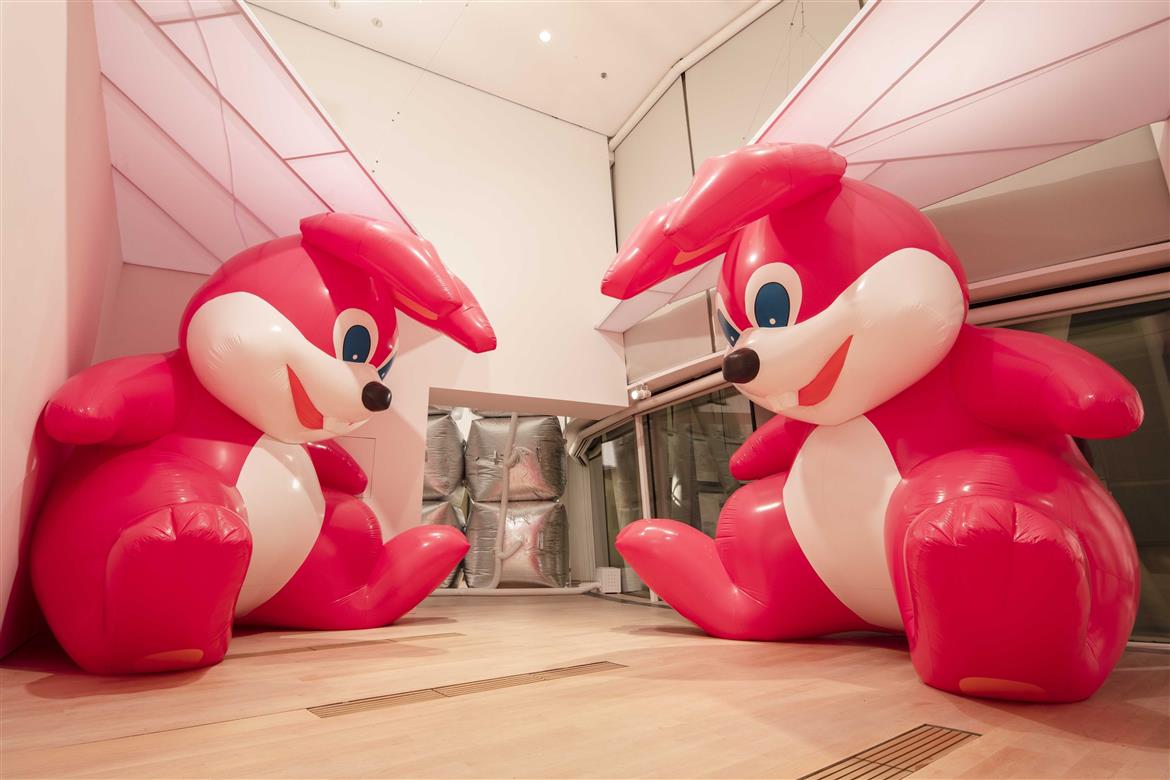 Monster rabbits and moon-bathing inflatables take over Singapore’s ArtScience Museum