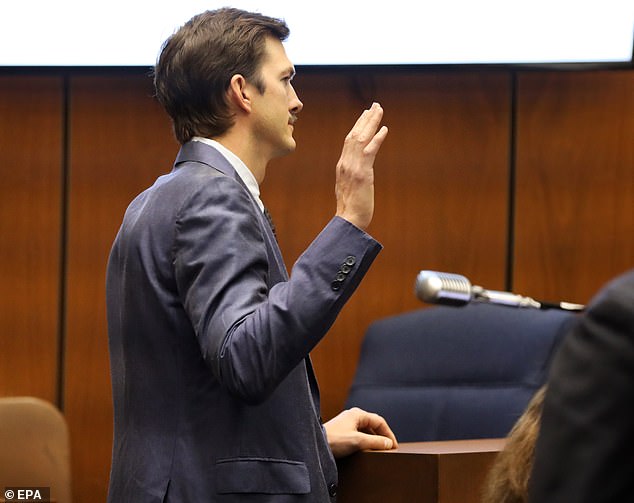 'Hollywood Ripper' murder trial judge and jury visit the home where Michael Gargiulo 'stabbed Ashton Kutcher's girlfriend to death 47 times'