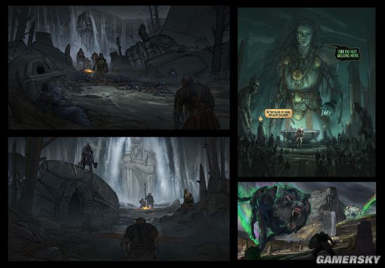 画师设计《战神》续作超赞同人概念图 奎爷大战北欧神