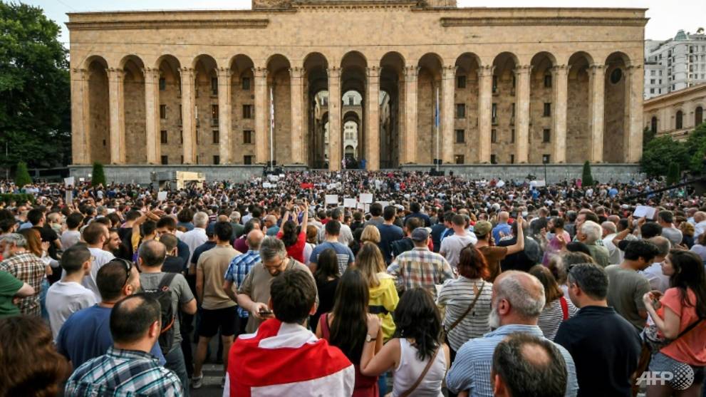 Georgia party chief unveils reforms in bid to ease protest