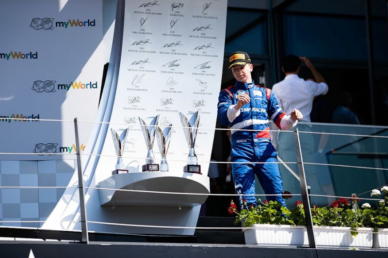 Armstrong "glad" fellow Ferrari junior Shwartzman was penalised