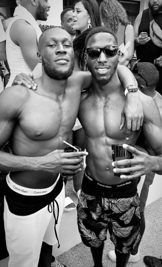 Dave Parties With Love Island’s Kaz Crossley And Jorja Smith at Stormzy’s #Merky Festival in Ibiza