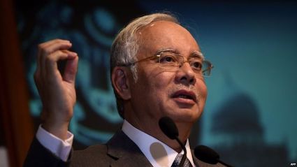 Najib says government budget will be off target