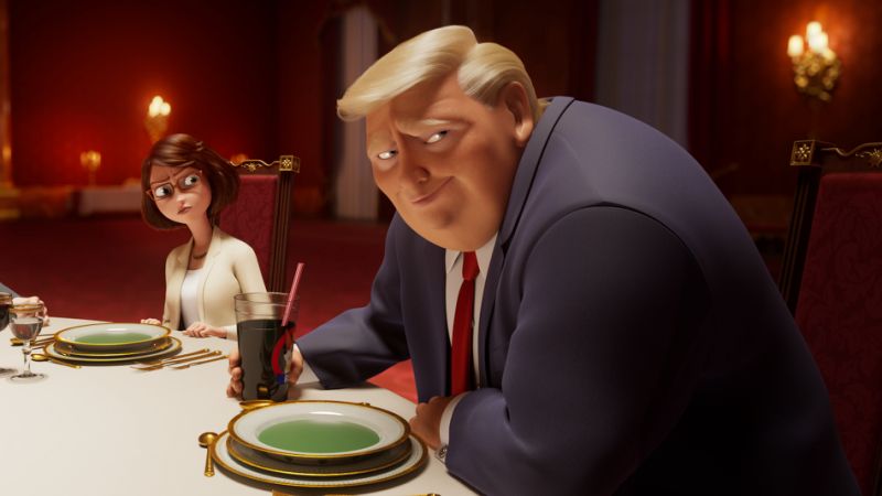 PG animation 'The Queen's Corgi' features a joke about Donald Trump's alleged sexual assaults