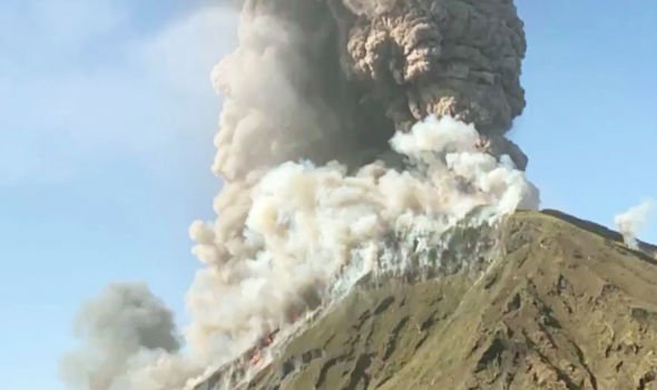 Stromboli volcano: Shocking webcam video shows moment 'massive bomb' erupts