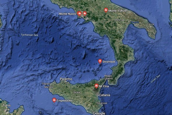 Active Volcanoes In Italy Map Stromboli Volcano Eruption Map: Which Volcanoes In Italy Are Erupting Right  Now? | Nestia