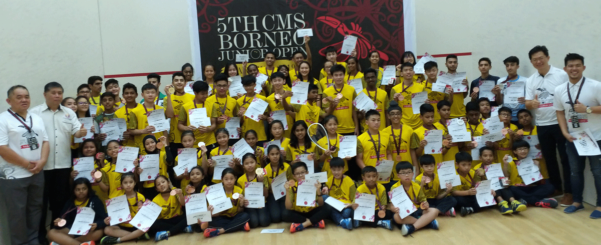 Sarawak bag 17 medals at CMS Borneo Squash C’ship
