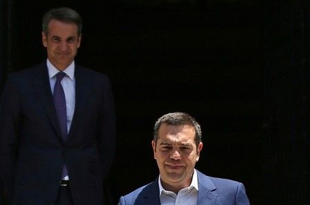 New greek prime minister mitsotakis takes over, tsipras bows out