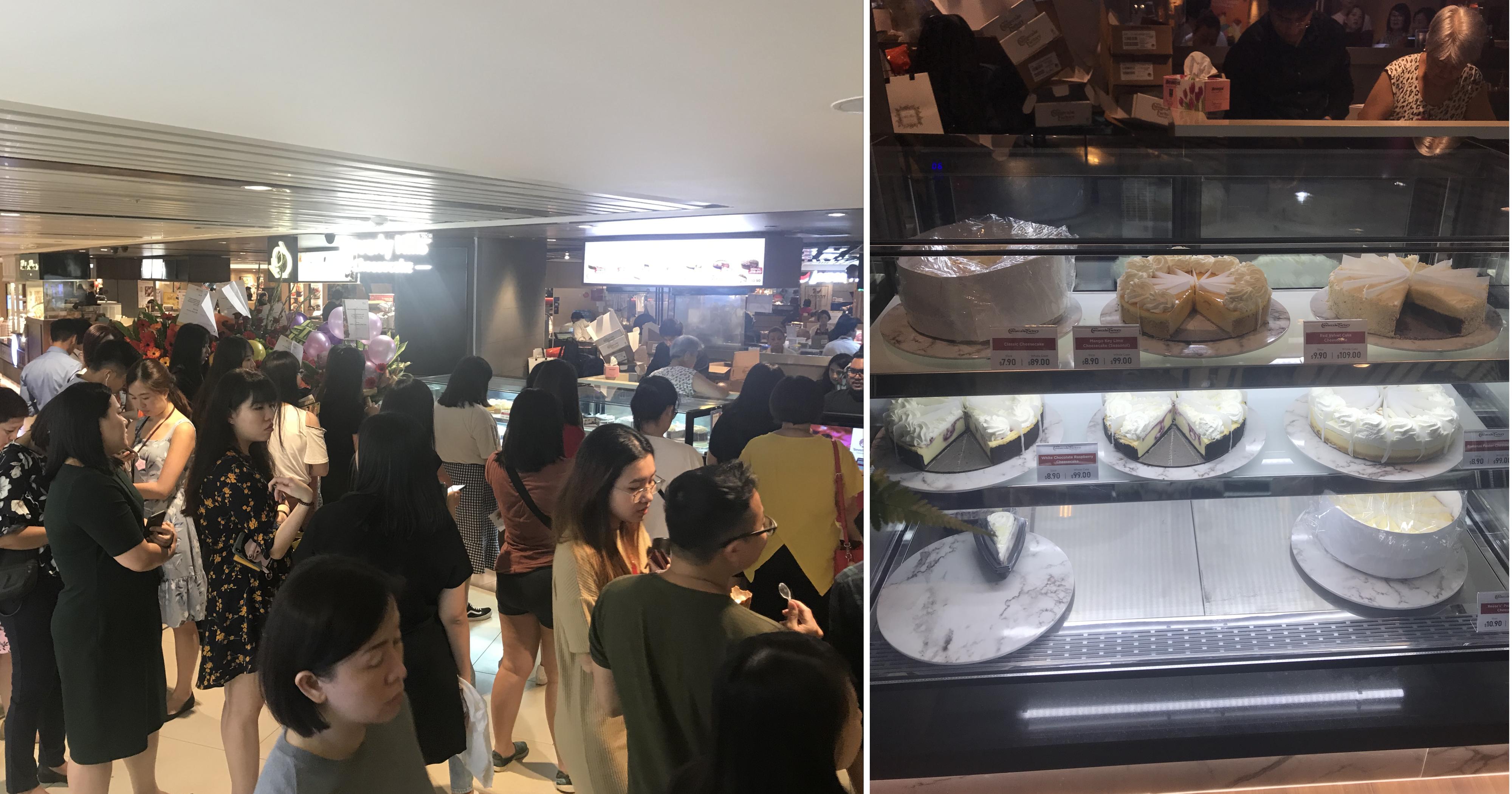 S’poreans swarm to buy S$10/slice Beverly Hills Cheesecake at Raffles City on opening day
