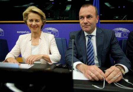 Germany's weber urges eu lawmakers to back von der leyen in top job vote